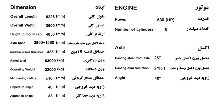 دامپتراک دلتا راه ماشین مدل DT95