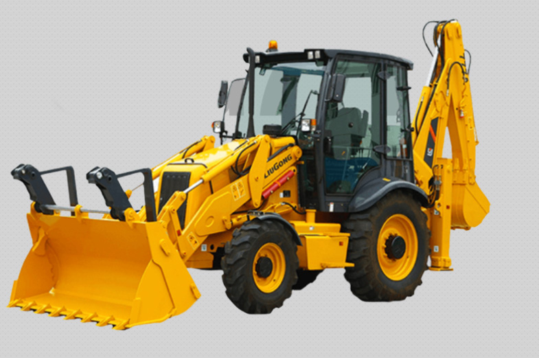 بیل بکهو چرخ لاستیکی مدل CLG777
